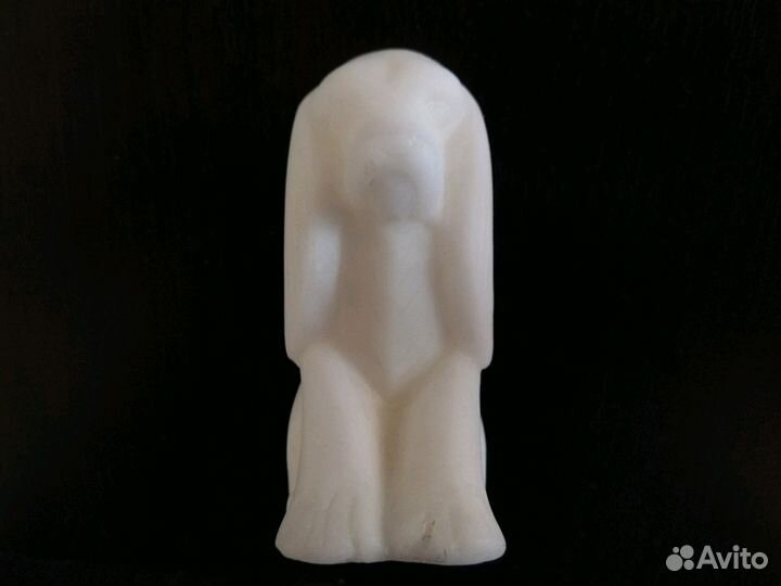 Каменная мини скульптура Собака спаниэль