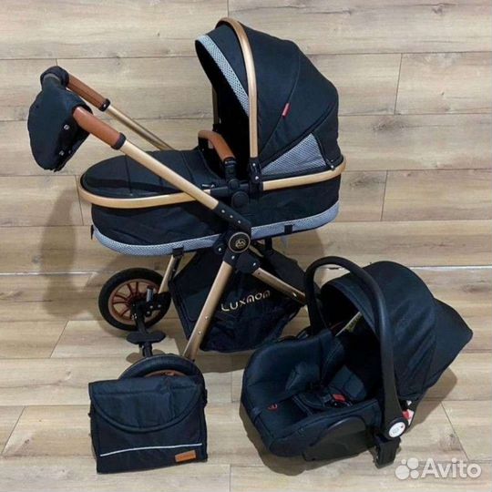 Коляска 3в1 компактная и лёгкая (Идеал)