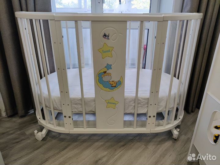 Детская кровать трансформер с маятником