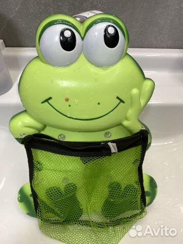 Корзина для игрушек на присосках Лягушка
