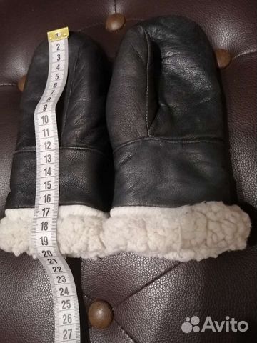 Варежки кожаные 4-6 лет