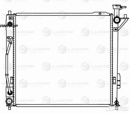 Luzar LRC08123 LRC 08123 luzar Радиатор охл. KIA S