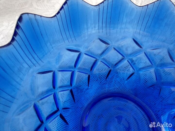 Ваза, салатник цветное стекло