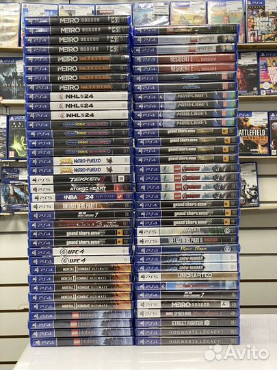 Игровые диски на sony playstation 4, 5