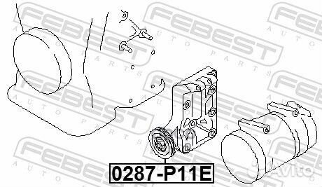 Ролик ремня приводного nissan primera P10/P11 к