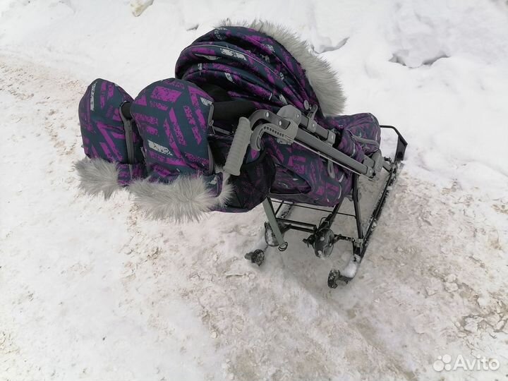 Детские санки коляска