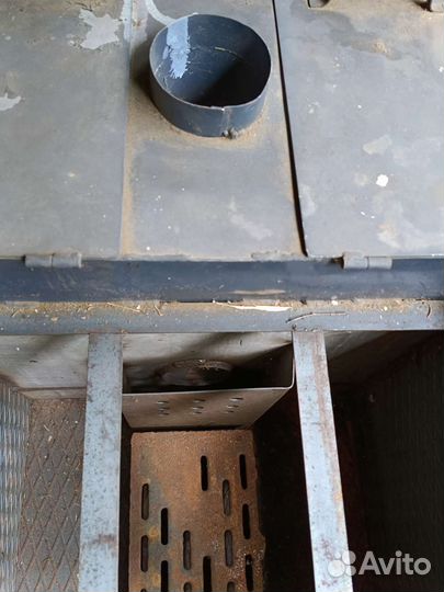 Печь/котёл с баком для воды для дачи или бани