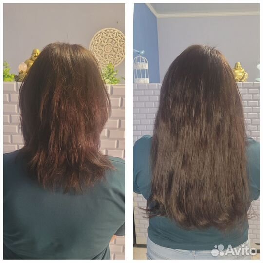 Наращивание натуральных волос