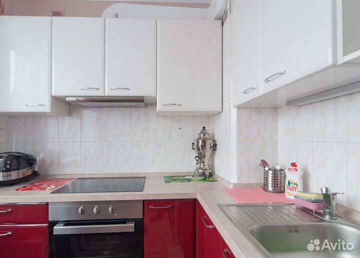 Кухня Красно-Белая на заказ с гарантией