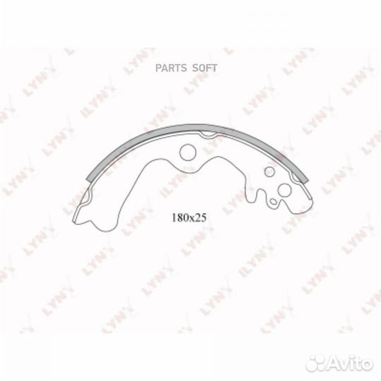 Lynxauto BS5701 Колодки тормозные барабанные зад