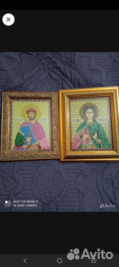 Иконы из бисера ручной работы