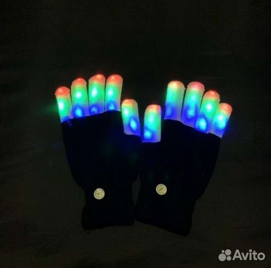Перчатки для вечеринок со светодиодной подсветкой