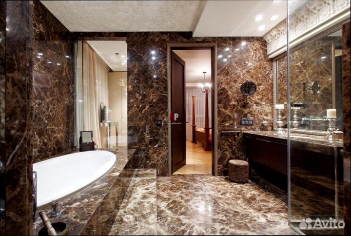 Пол и стены из натурального камня