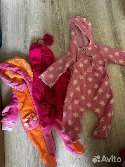 Детская одежда на девочку пакетом 68 86