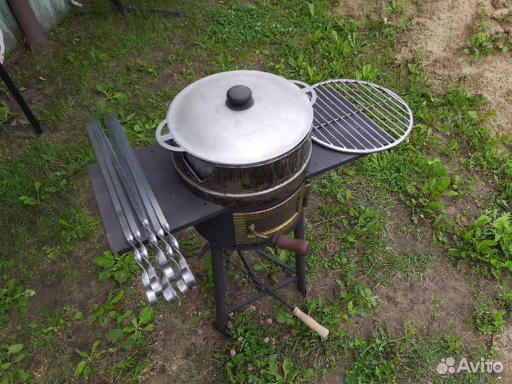 Гриль, мангал, печь для казана,коптильня