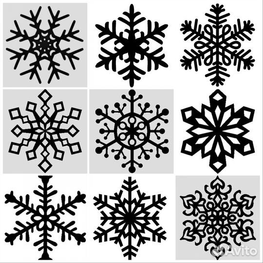 Снежинки из пластика (многоразовые)