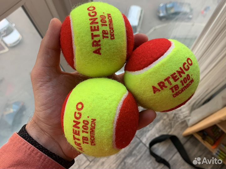 Теннисный мяч decathlon artengo tb 100 3шт