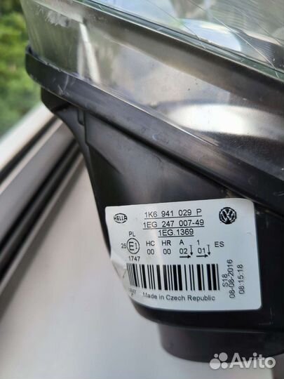 Фара volkswagen