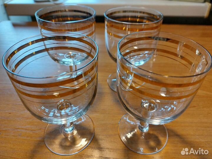 4 креманки стекло. СССР