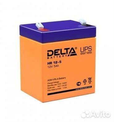 Аккумулятор Delta HR 12-5 (12V / 5Ah)