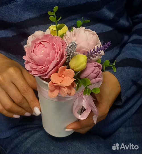 Букет цветов из мыла