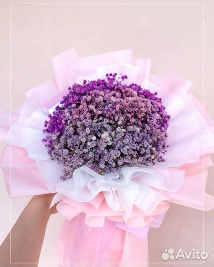 Букеты из Цветной Гипсофилы. Доставка Цветов