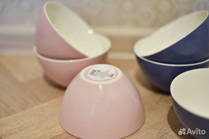 Салатники новый набор 6шт, керамика