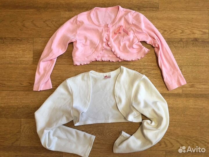 Болеро на девочку 7-10 лет, белое