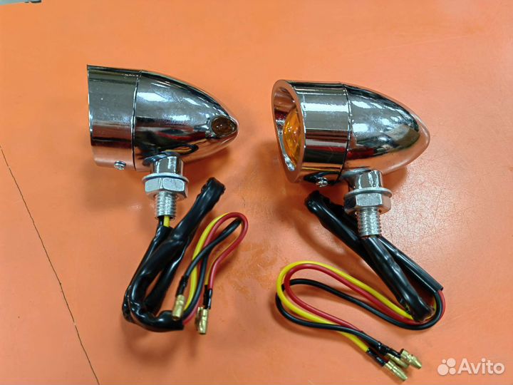 Поворотники хром чоппер круизер