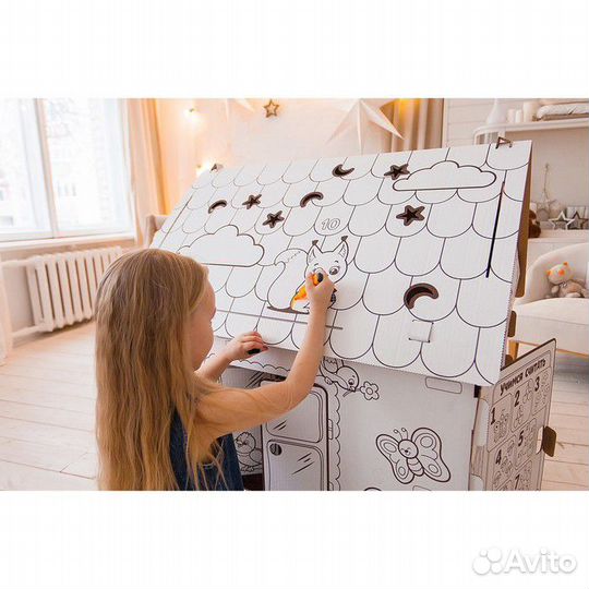 Домик раскраска