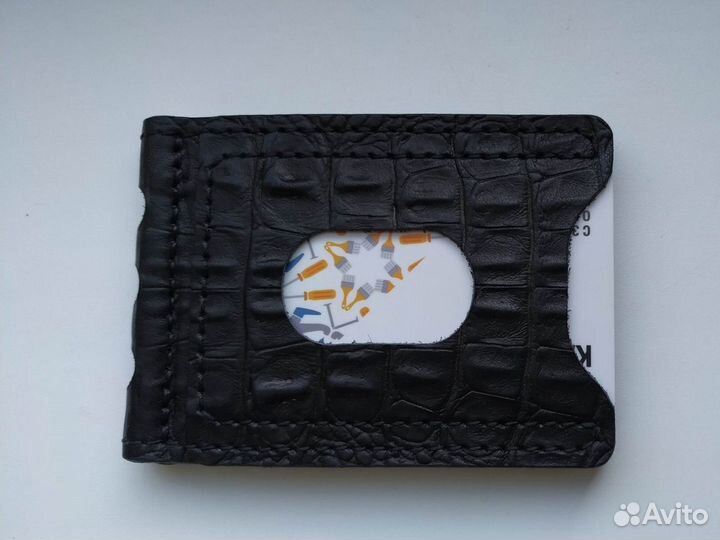 Зажим для денег натуральная кожа