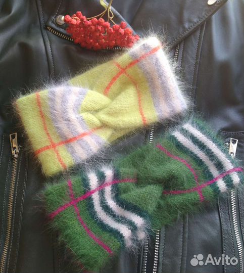 Повязки на голову из пуха норки