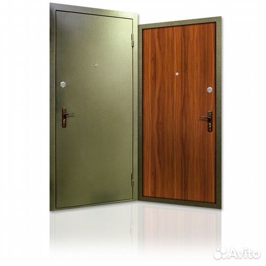 Входная дверь с порошковым напылением № 2-2