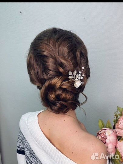 Прическа, укладка, свадебная прическа