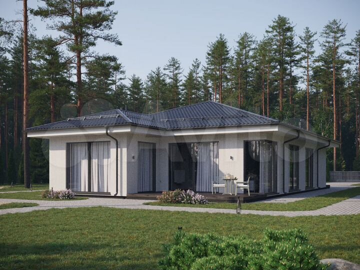 Коттедж 150 м² на участке 10 сот.