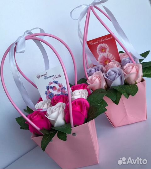 Букет цветов из мыла