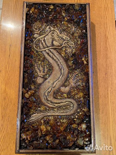 Янтарные нарды ручной работы