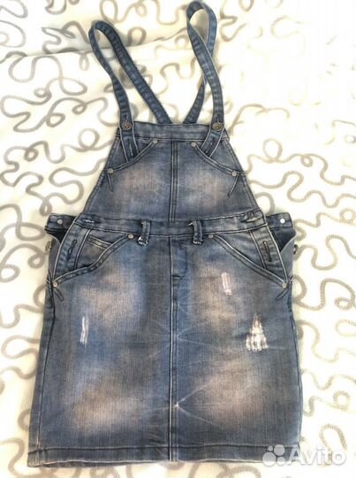 Женская одежда/ Юбка/ джинсовый сарафан