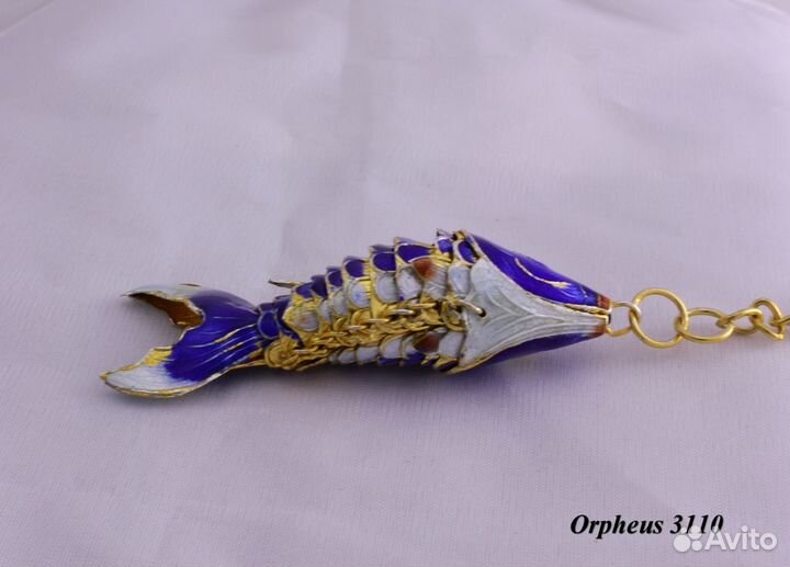 Рыба Карп - Подвеска из Перегородчатой Эмали ru*29