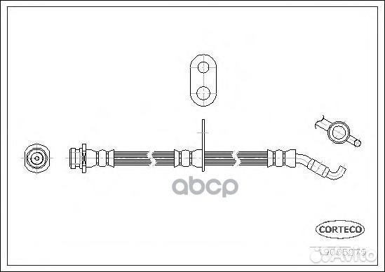 Шланг тормозной fiat: sedici 1.6 16V 4x4/1.9 D