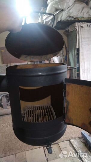 Мангал с печью под казан