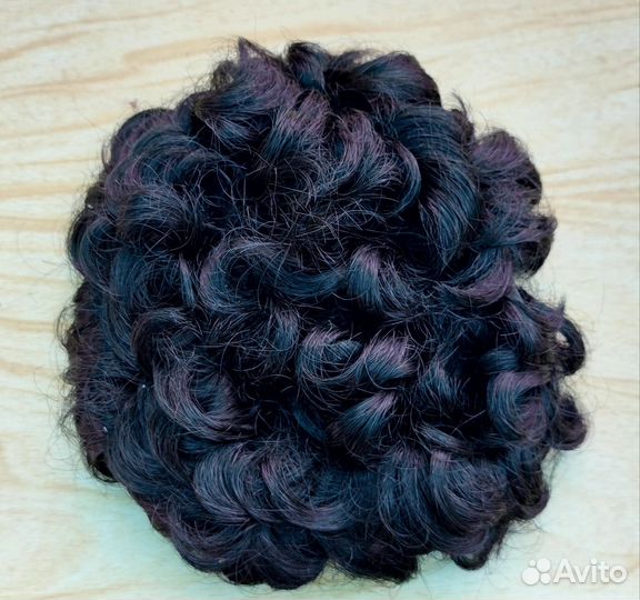 Шиньон новый искусственный на крабах