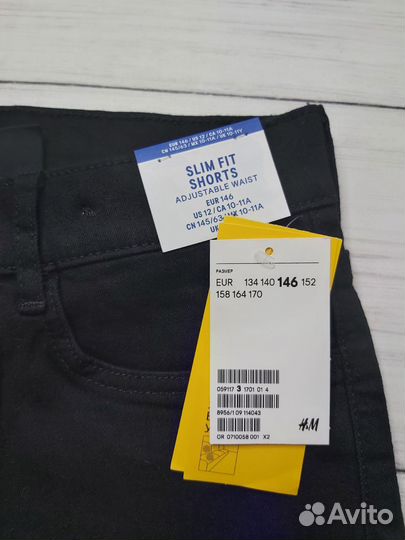 Шорты джинсовые HM на мальчика, рост 146