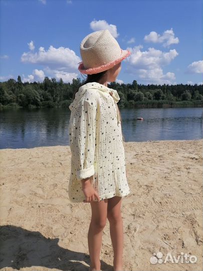 Туника пляжная из муслина детская