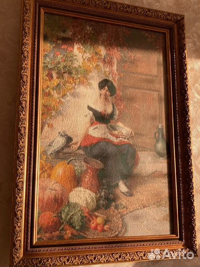 Картина вышитая крестом ручная работа