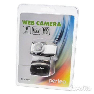 Perfeo Web Camera PF A4208, 0.3мп, с микрофоном