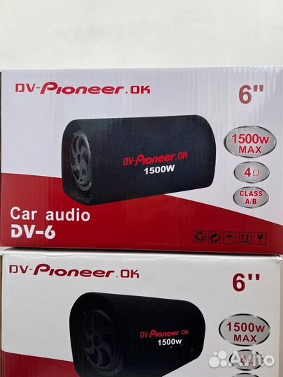 Активный сабвуфер Pioneer, с усилителем 1500W