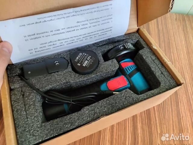 Мини болгарка бесщеточная + 2 акб