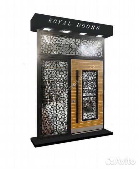 Уличная входная группа со стеклом