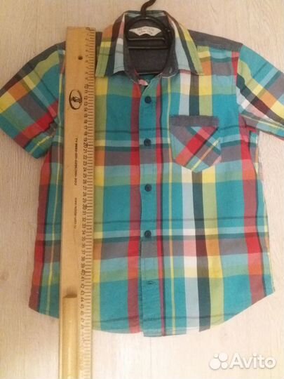Рубашка яркая для мальчика р.128